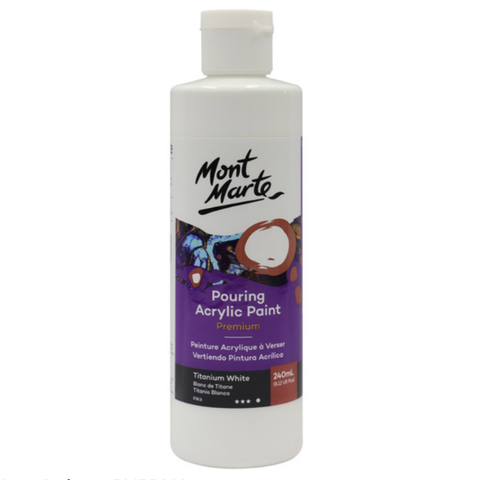 Acrylic Pouring Paint - Ready to use - White 240ml