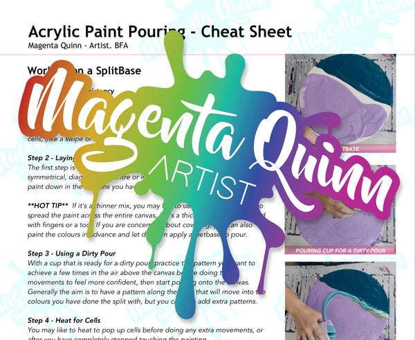 Digital Download - Getting Started in Acrylic Paint Pouring Ebook (Expanded)